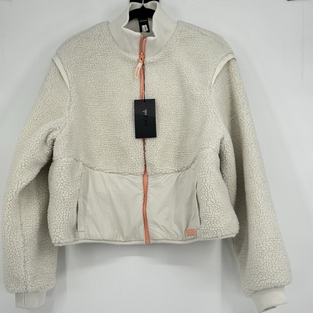Bad Birdie Women’s The Cozy Jacket - White Onyx Size Large Nwt